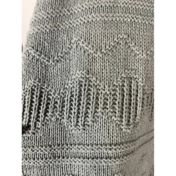 Basic Editions Sweater Men 2X Green Crew Snowflake Winter Neutral Retro Y2K 80s - Picture 6 of 12